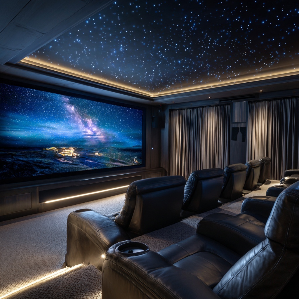 3D sculptural stretch ceiling with architectural curves