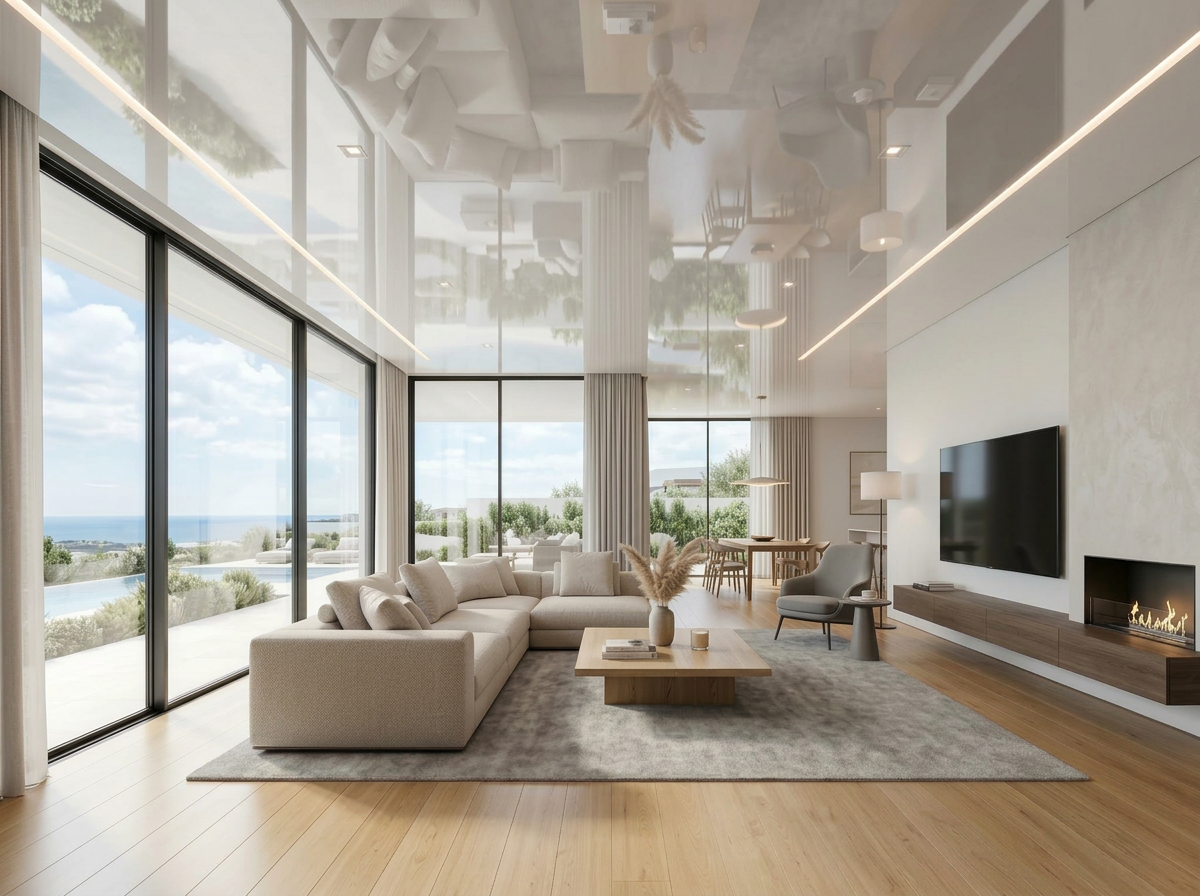 Gloss Stretch Ceilings