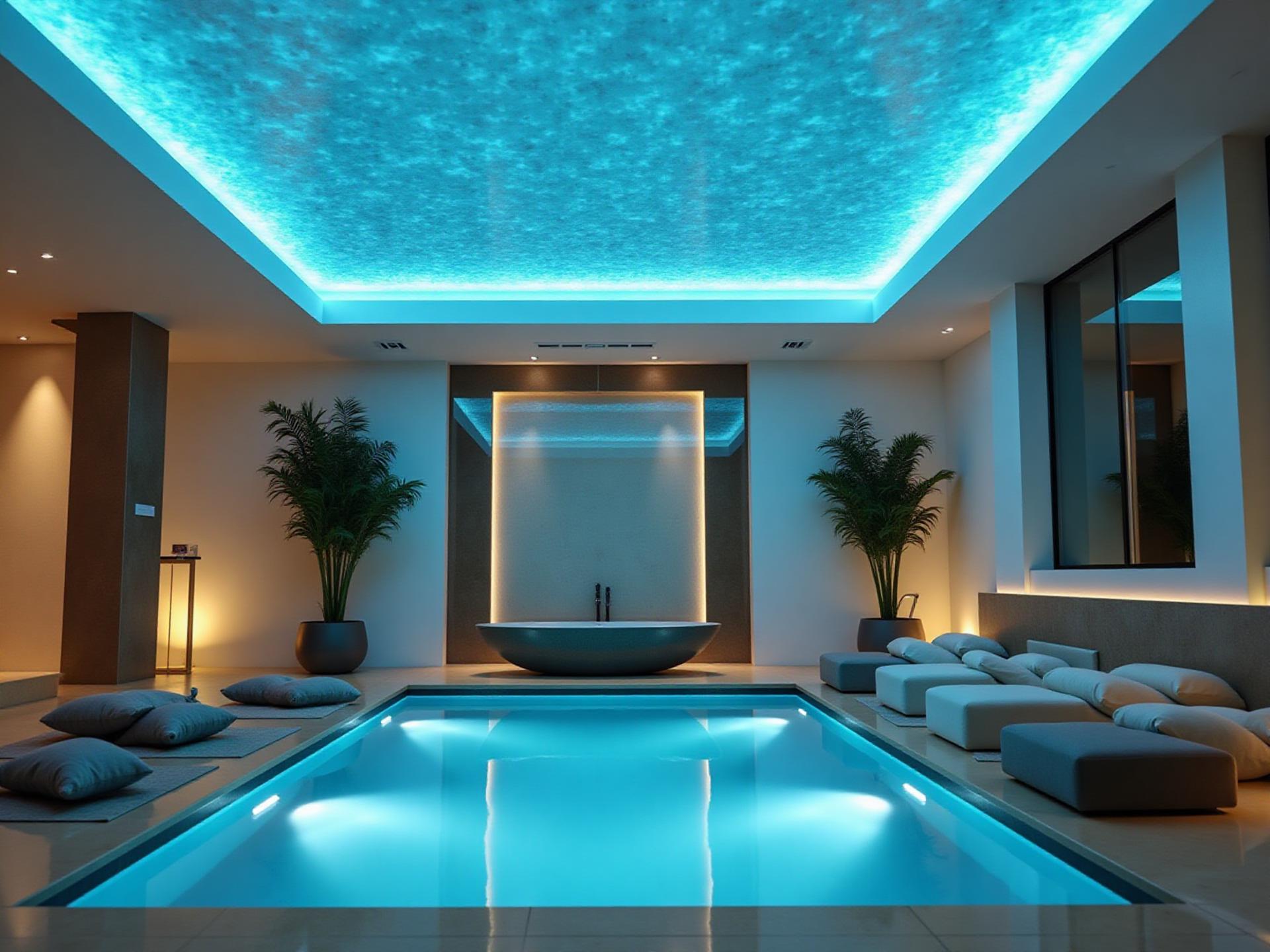 Luminous ceiling with LED lighting Palm Beach