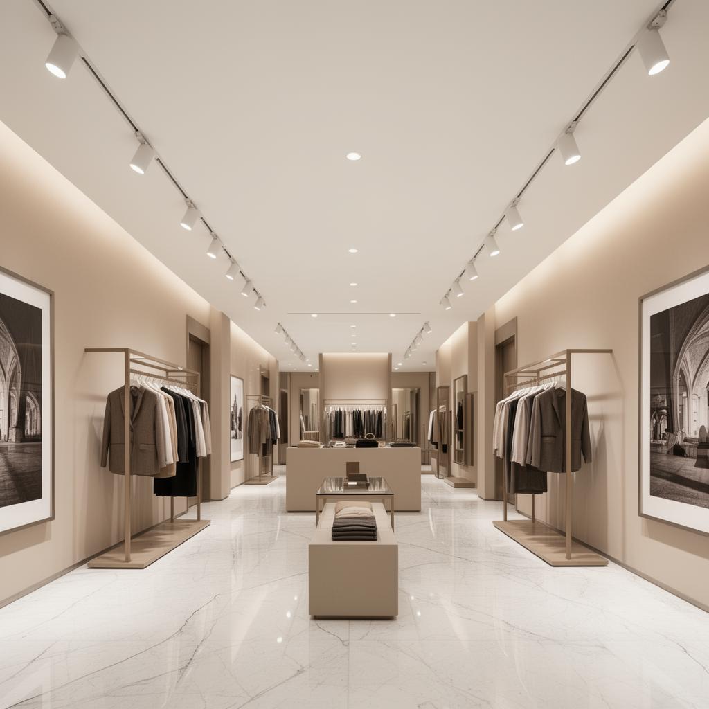 Boutiques stretch ceiling design